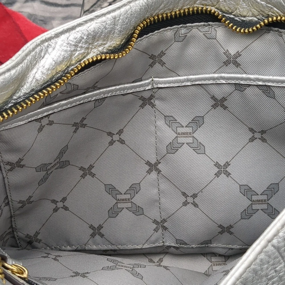 Aimee Kessenberg Silver Crossbody Bag